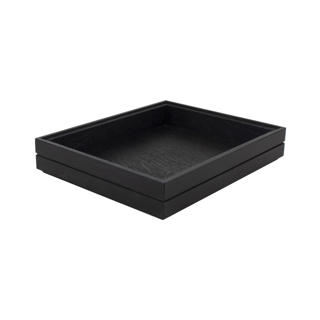 Trälåda stapelbar svartlackerad ek GN1/2 h4cm