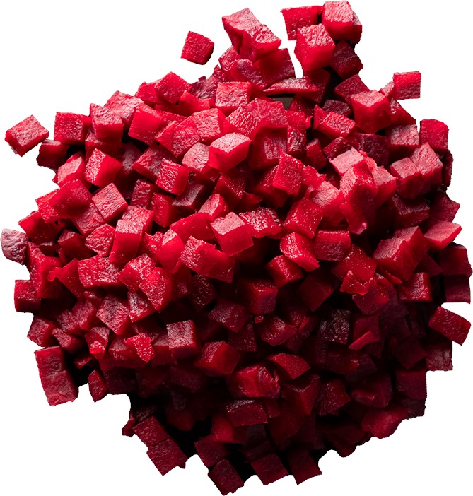 Rödbeta Tärnad 10x10mm