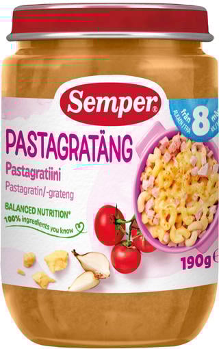 Pastagratäng med Skinka & Ost 8 Mån