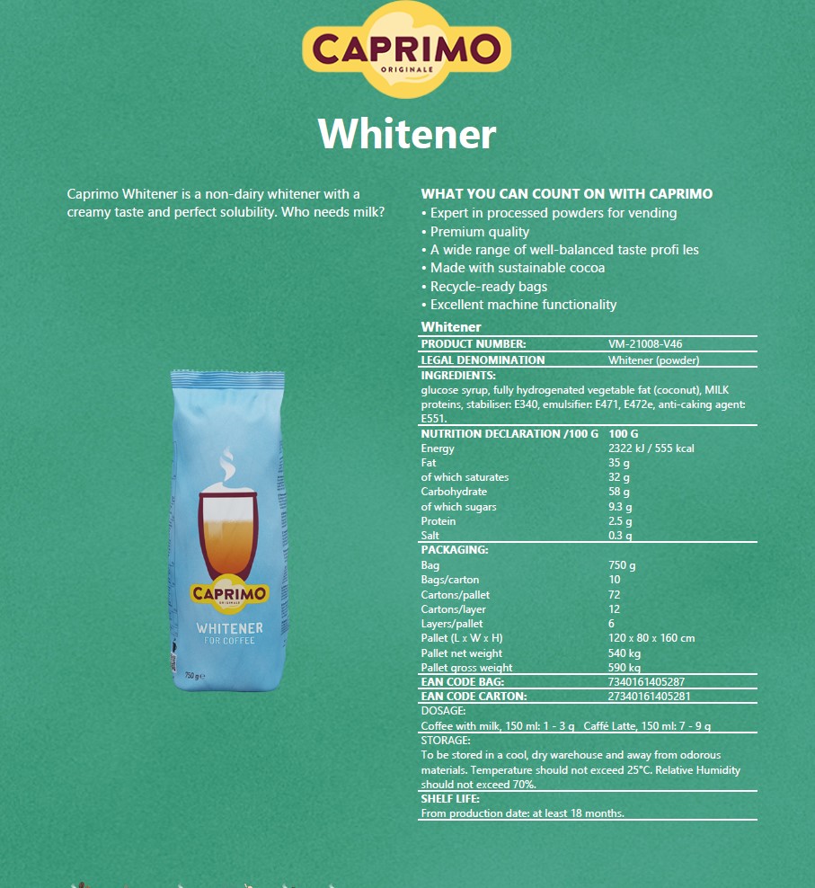 Gräddersättning Whitener