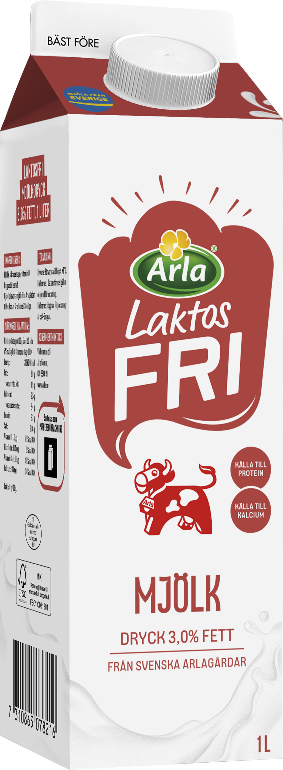 Mjölkdryck 3 % Laktosfri