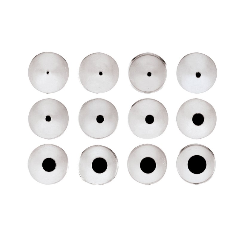 Tyllsats Rund Rostfri 12-delar