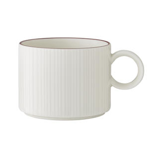 Concorde Kaffekopp med Röd Rand 22,75cl
