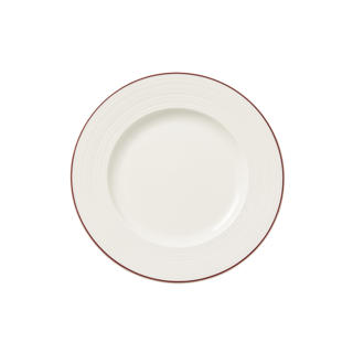 Concorde Tallrik Flat med Röd Rand Ø20,25cm
