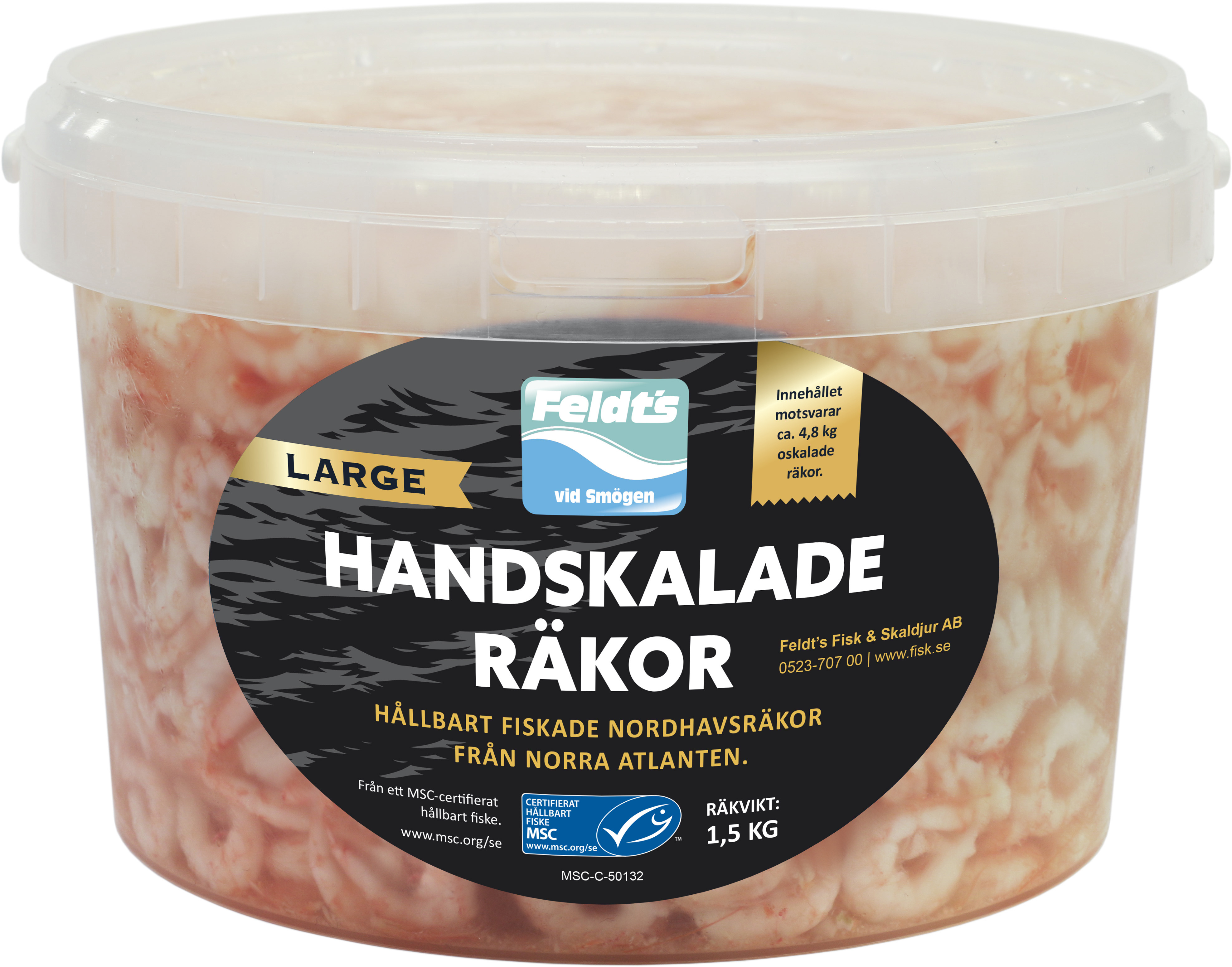 Handskalade Räkor i Lake Large MSC