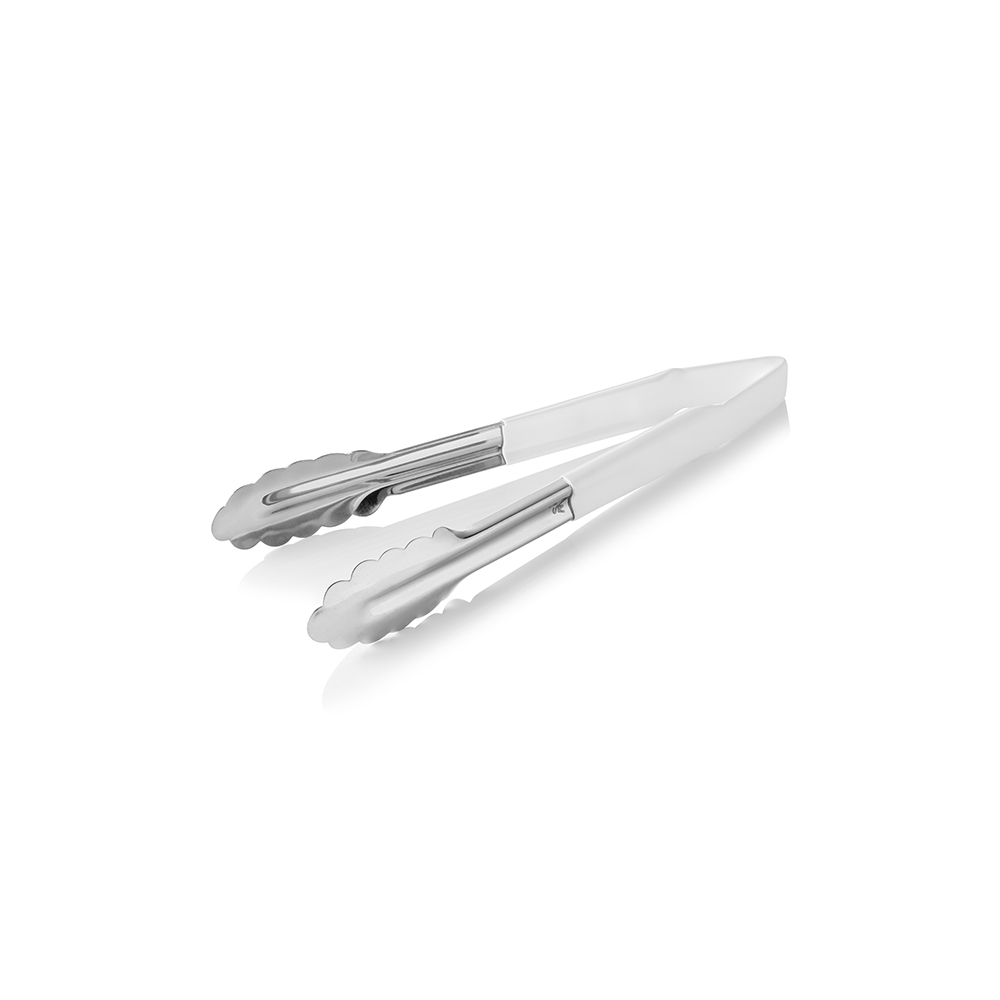Tång Rostfri med Plasthandtag Vit 23cm