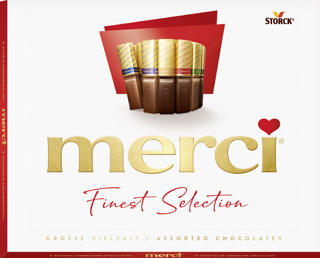 Merci chokladask röd