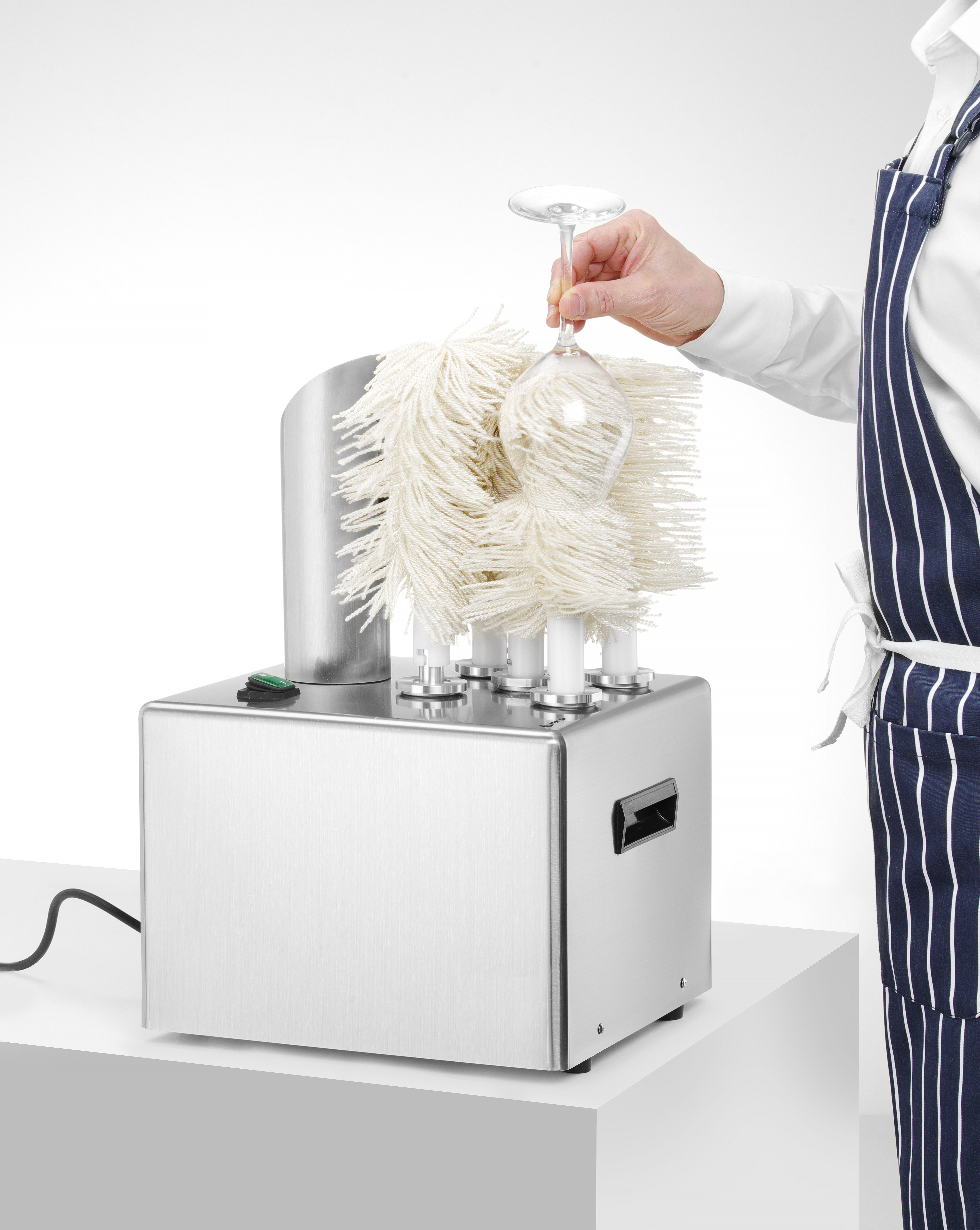 Glasputsare med 5 Microfiber Borstar