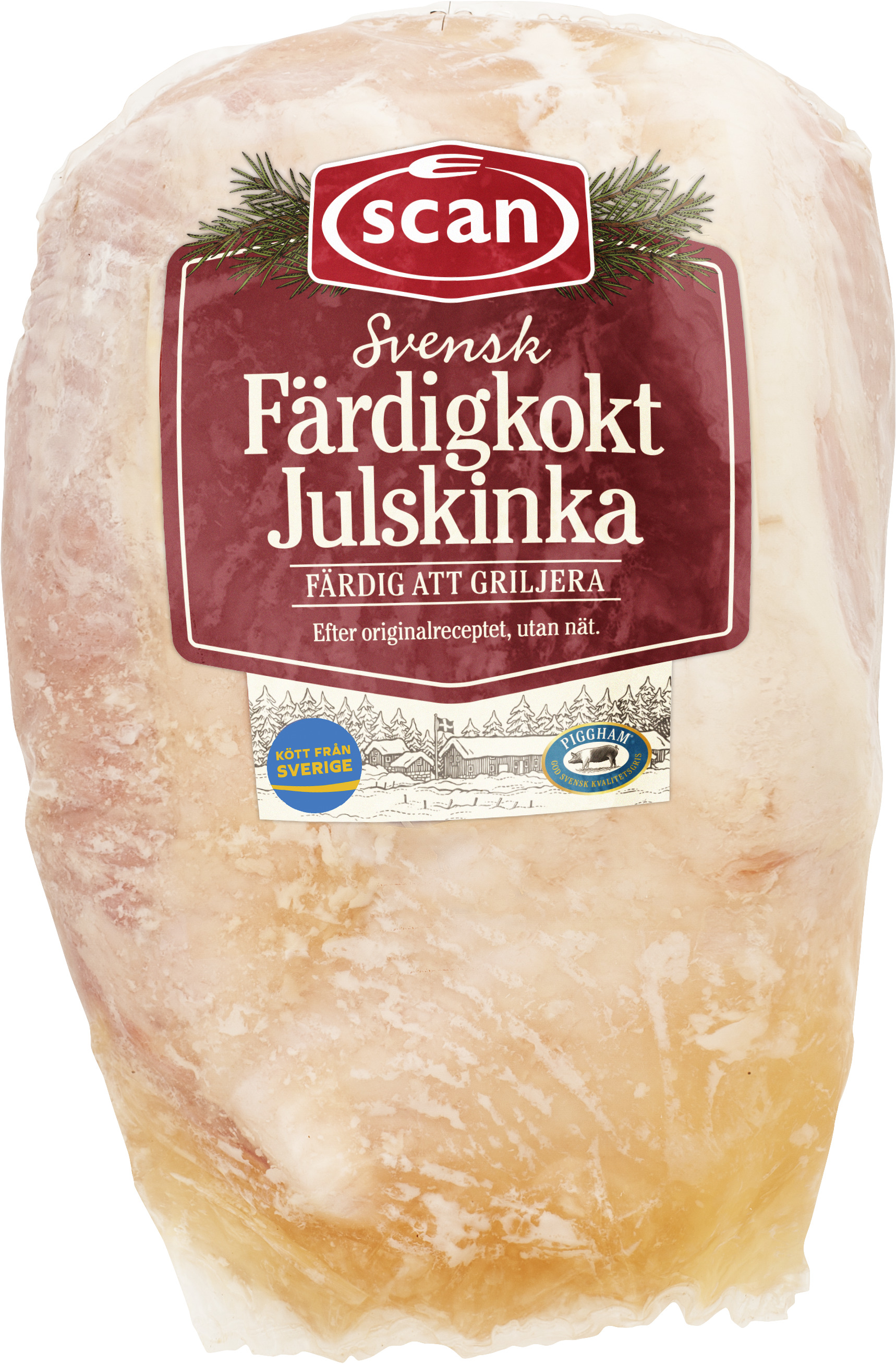 Julskinka Kokt utan Nät