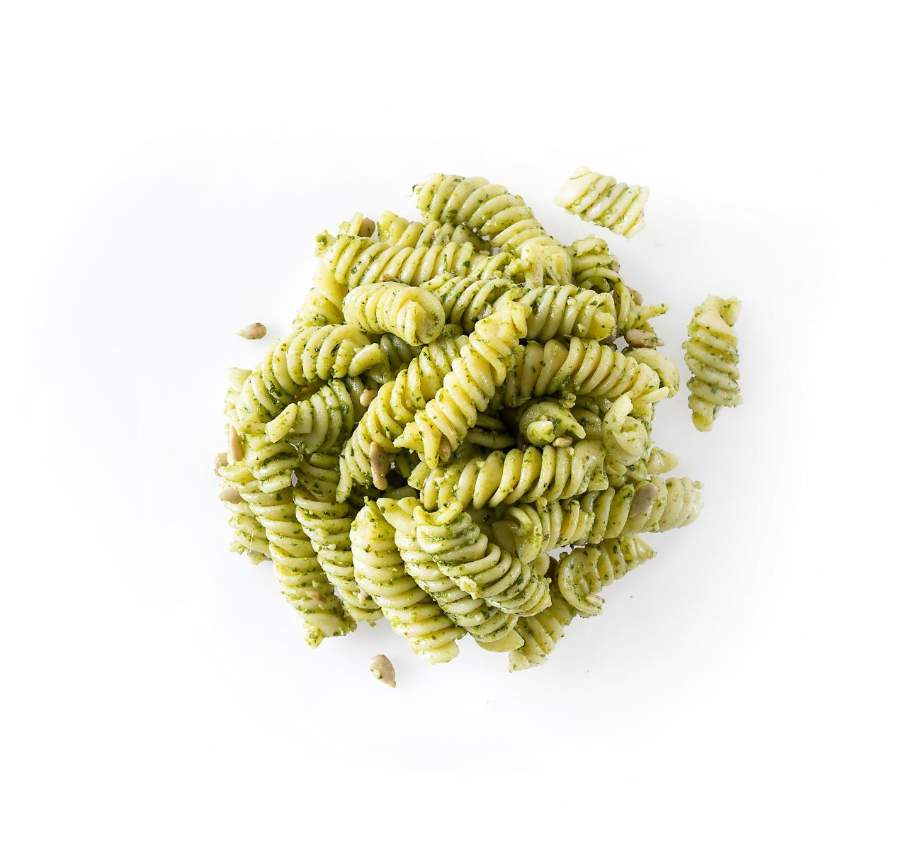 Basilikapasta med Solrosfrö