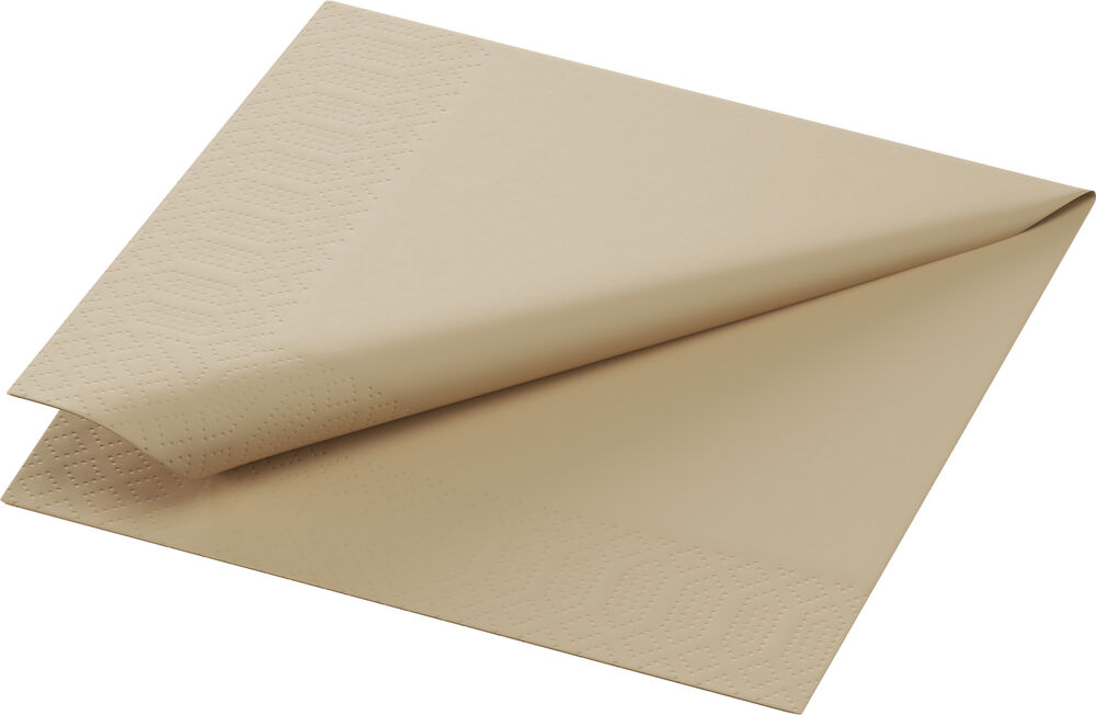 Servett 2-lags 24x24cm Natural Brown