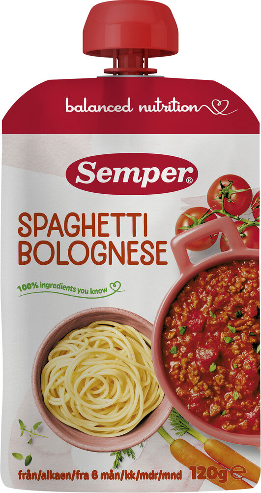 Spaghetti Bolognese 6 Mån