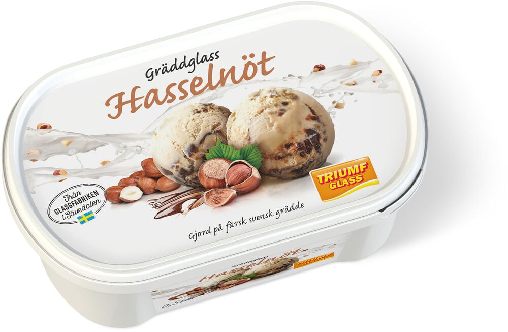 Glass Hasselnöt