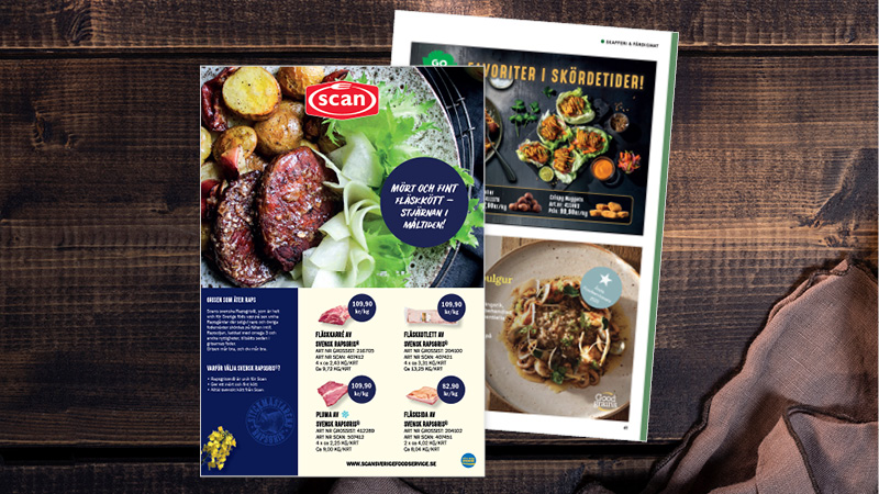 Hel- & halvsida i kampanjtidning