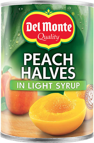 Persikohalvor i Syrup