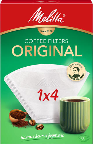 Kaffefilter Papper 1x4 Vit Melitta