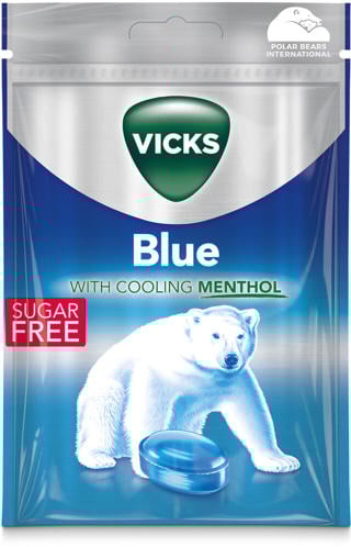 Vicks Blue Sockerfri