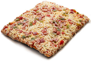 Fyrkantspizza Skinka