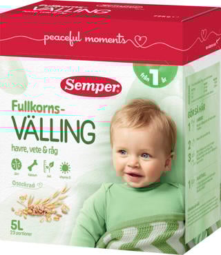 Fullkornsvälling Havre Vete & Råg 1 År