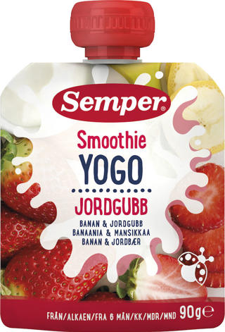 Smoothie Jordgubb & Banan 6 Mån