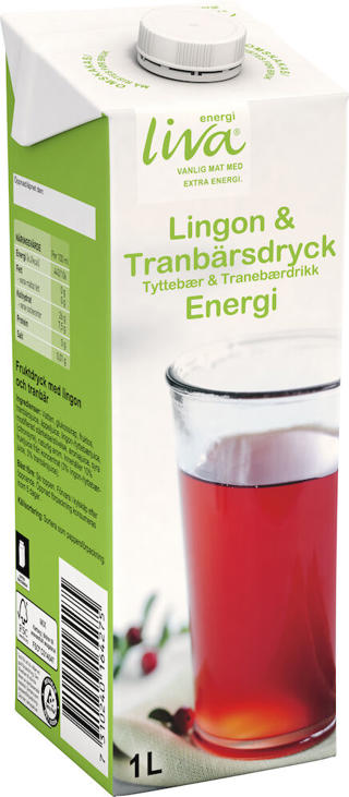 Tranbärsdryck med Lingon Energi
