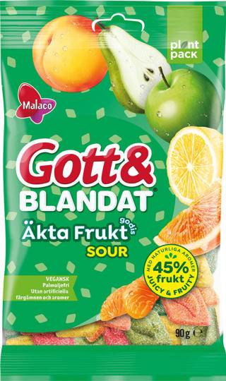 Gott & Blandat Äkta Fruktgodis Sour