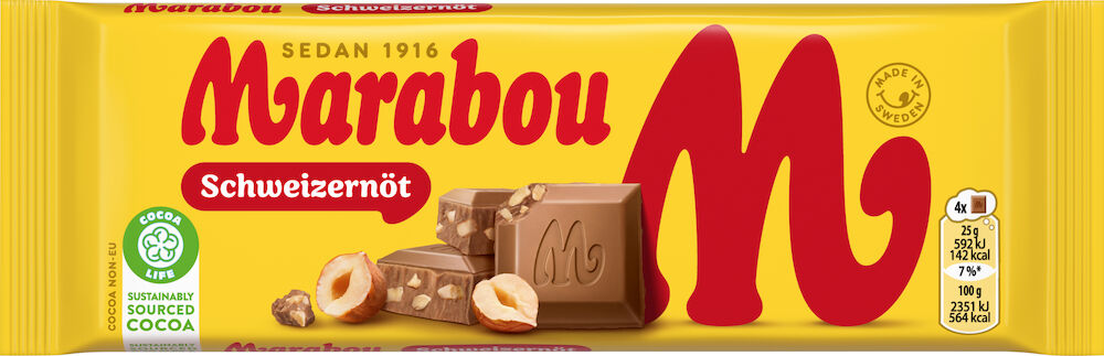 Schweizernöt Chokladkaka
