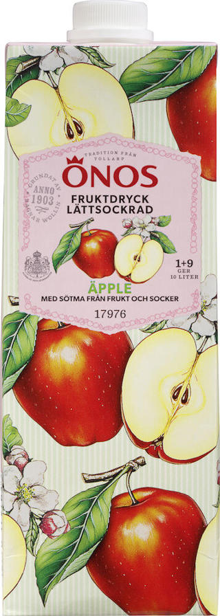 Äppledryck Lättsockrad 1+9