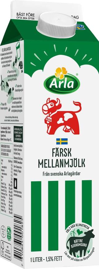 Mellanmjölk 1,5%