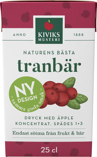 Tranbärsdryck 1+3