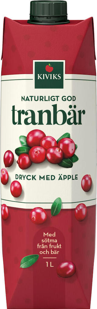 Tranbärsdryck med Äpple