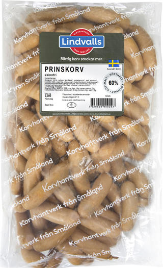 Prinskorv Skinnfri
