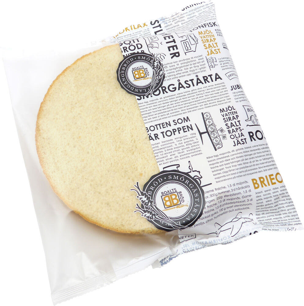 Ljus Smörgåstårtbotten Rund 26cm