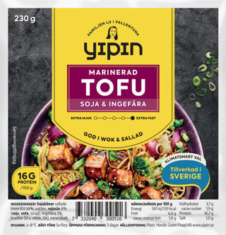 Tofu Marinerad med Soja & Ingefära
