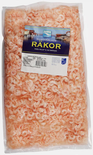 Handskalade Räkor i Lake Medium i Påse MSC