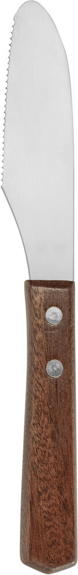 Smörkniv rostfri med träskaft 22cm