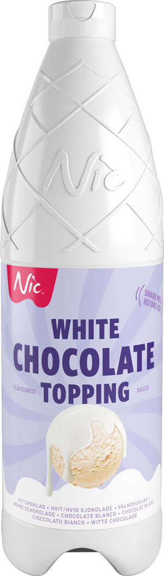 Topping Vit Choklad