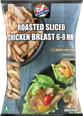 Kycklingfilé Stekt & Skivad 6-8mm