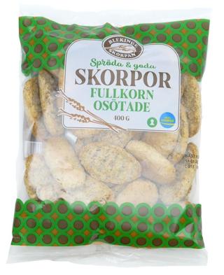 Fullkornskorpor Osötade