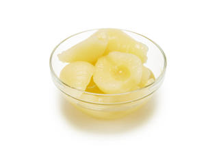 Päronhalvor i Juice