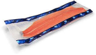 Laxfilé Med Skinn C-trim Vakuumpackad