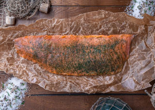 Gravad Laxfilé Skivad