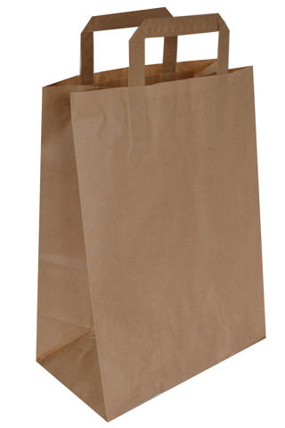 Pappersbärkassar 18L 250x150x340mm brun