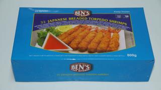 Torpedoräkor Vannamei Panerade