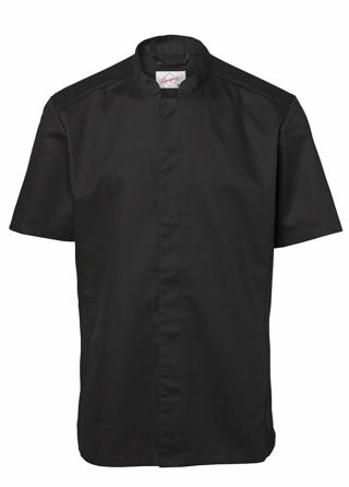 Kockskjorta 1053 Herr Kort Ärm Svart C58