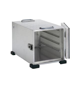 E600 Aluminium, 4 st GN 1/1
med 80mm delning. 280 W, 230V 415x425x645mm