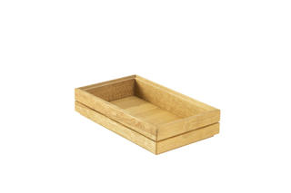 Trälåda GN1/4 h4 cm Linoljad