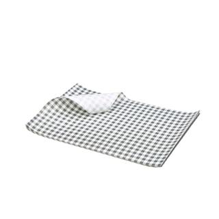 Serveringspapper svart/vit rutig 25x20cm 1000-pack