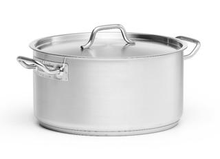 Kittel låg med lock rostfri Ø36cm h19cm 19L