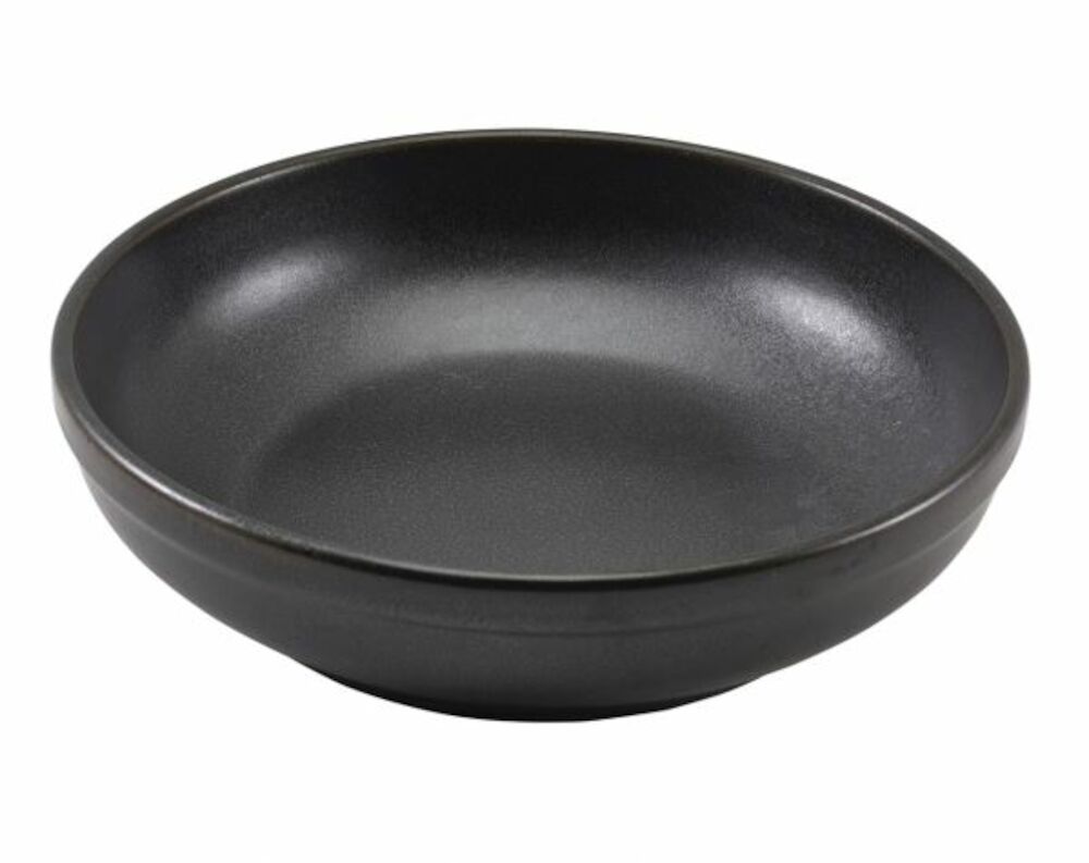 Terra tallrik djup coupe svart Ø23cm